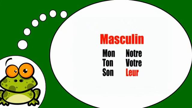Я учу французский = Притяжательные прилагательные в женской форме смотреть онлайн