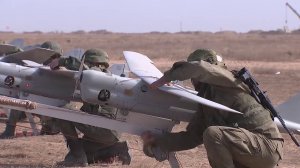 Работа расчетов беспилотных летательных аппаратов на полигоне Капустин Яр в ходе СКШУ «Кавказ-2020»