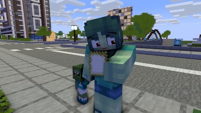 Monster School : Baby Zombie and Pregnant Zombie Girl Sad Life - Minecraft Animation смотреть онлайн
