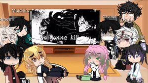 Hashiras react to Hashiras and upper moon deaths - your gonna die meme || read desc || lazy