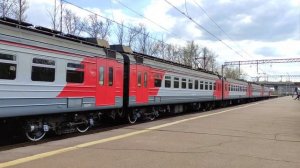 «Тигода», электропоезд ЭД4М-0294 на обкатке, о.п. Дачное, г.СПб, 25.04.2023г.(4K UHD)