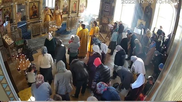 30.10.2022 года. Божественная литургия. Прямая трансляция смотреть онлайн