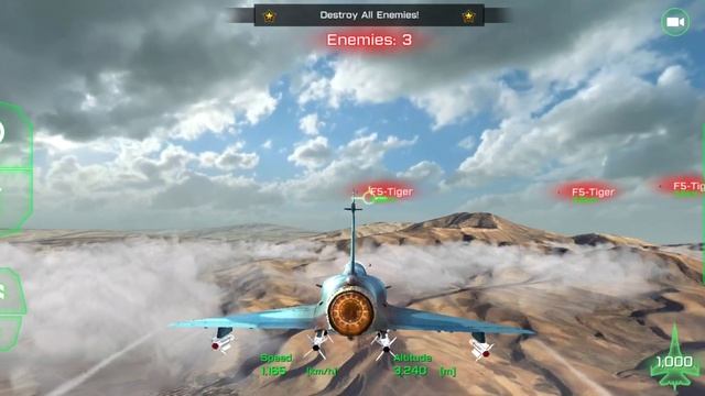 Ace Fighter : Modern Air Combat Jet Warplanes Easy Patrol Mirage2000 F5 Tiger - Poco X3 [GamePlay смотреть онлайн