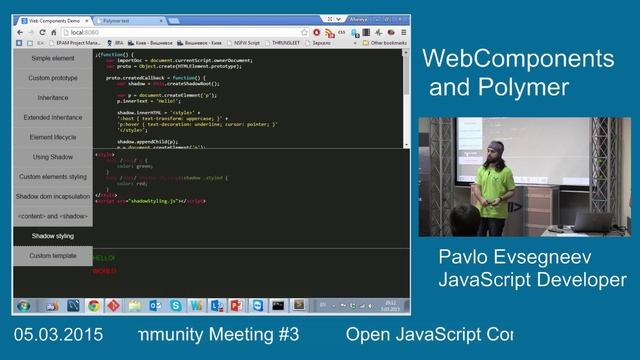Open JavaScript Community Meeting #3