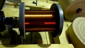 Намотка обмоточного эмаль провода ПЭТВ-2 на катушку № 125