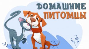 ДОМАШНИЕ ПИТОМЦЫ. Коты и Собаки. Детям о животных.