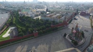 Москва, Кремль, Красная площадь - аэросъёмка