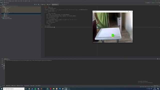 Template matching video for graduation project
