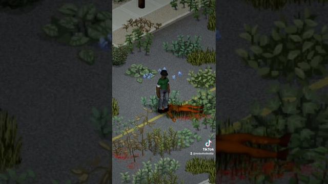 Big Smoke smokes a zombie and hits a fat blunt #projectzomboid #gaming #funny #funnyclip #gta