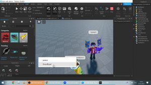 как слделать диалог в roblox studio