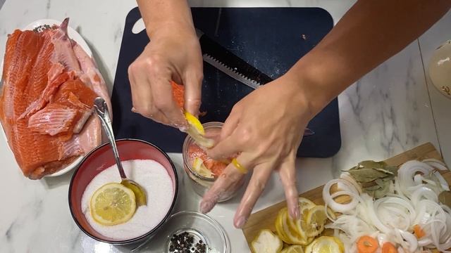 Как вкусно засолить красную рыбу | Малосольная семга | Малосольный лосось | Малосольная форель