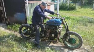 ПЕРВЫЙ ВЫЕЗД. Мотоцикл с двигателем от Ваз 2109. Часть 11.