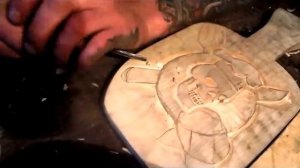 Разделочная доска своими руками.Урок плоскорельефной резьбы по дереву.