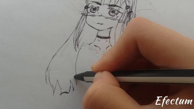 РИСУЮ АНИМЕШКУ ТЯН | КАК РИСОВАТЬ АНИМЕ ТЯНОК? | МОЕ ПЕРВОЕ ВИДЕО! | КАК НАРИСОВАТЬ АНИМЕ | #1