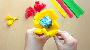 Мастер - класс как сделать сладкий букет из конфет