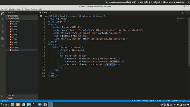 How to use button group in Bootstrap смотреть онлайн