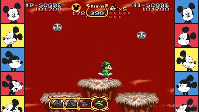 The Magical Quest Starring Mickey Mouse - All Bosses (No Damage) [4K] SNES