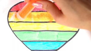 💖 Сердце рисуем и раскрашиваем блёстками |  Познавайка ТВ 💖
