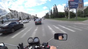 Юпитер 5 в городе.Еду по главным артериям города на Юпитере 5. В +35 градусов С.