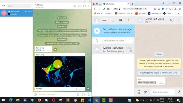 Auto-forward from Telegram to WhatsApp/Encaminhamento automático do Telegram para o WhatsApp. смотреть онлайн