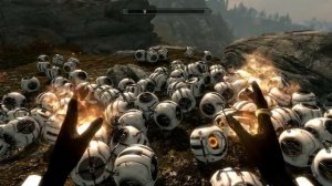 Skyrim - 400 Space Cores Exploded