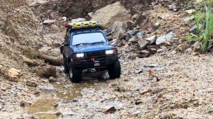 1/10 Scale RC : TOYOTA Land Cruiser 80(LC80) Off-road Driving(AXIAL SCX10 III) #16.