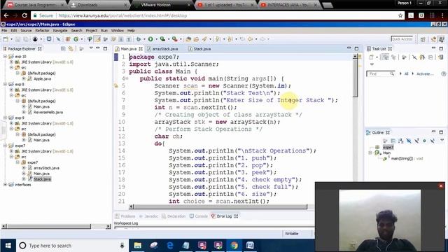 EXCEPTION HANDLING JAVA смотреть онлайн