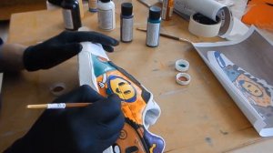 Покраска кроссовок красками Angelus и Leather Studio. Custom Nike Ebernon Low.