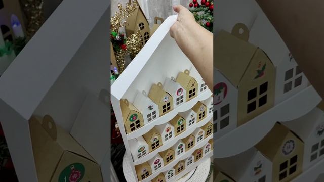 Адвент календарь своим руками из домиков