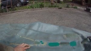Ремонт шкуры Таймень подручными материалами