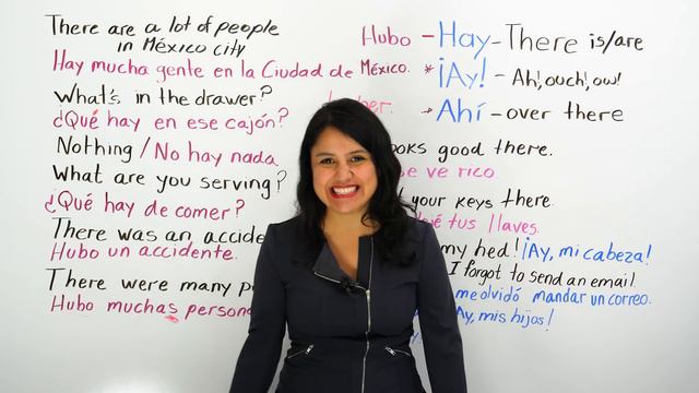 Learn Spanish: What's the difference between HAY, ¡AY!, and AHÍ