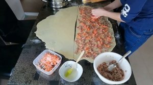 ХАНУМ С ФАРШЕМ И С МОРКОВКОЙ. ОЧЕНЬ СОЧНО И ВКУСНО. ОБЪЕДЕНИЕ ДЕЛИКАТЕС