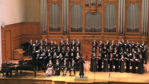 Mozart-Lacrimosa/ Хор студ. Моск. консерв. Дир.Л.Гришкова