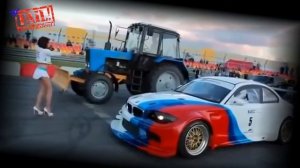 ТРАКТОР vs BMW   ПРИКОЛ