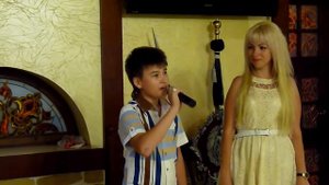 Поют дочь Марина и и сын Данил   люБимому  папе на юбилей-21.06. 2015