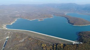 Чернореченское водохранилище, Балаклавский район, Севастополь вид с квадрокоптера