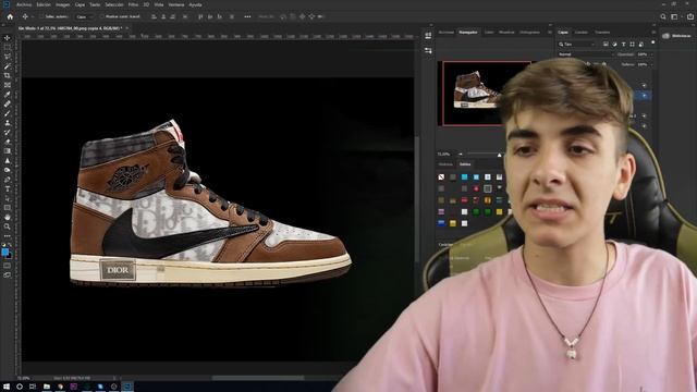 FUSIONANDO ZAPATILLAS EN PHOTOSHOP 4 Jordan Travis Scott  Dior B23 - Aleo.