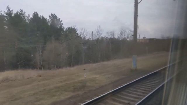 Проездом по границе Литва поездом Янтарь