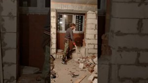демонтаж балконного проема в новостройке между кухней и лоджией
