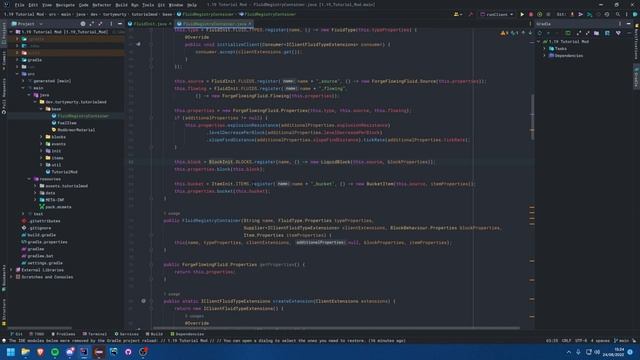 1.19 Minecraft Forge Modding Tutorial - Custom Fluids смотреть онлайн