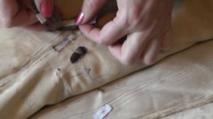 РЕМОНТ ШУБЫ - Зашиваем дырку.Ставим заплатку
