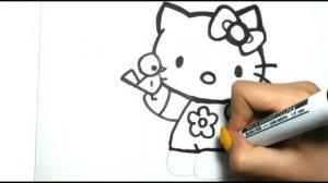 Hello Kitty .Раскраска для детей. Мультик - Раскраска с Шуркой