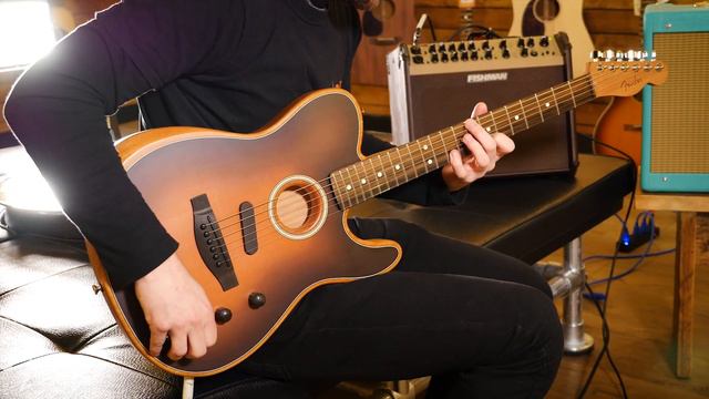 Fender Acoustasonic Telecaster смотреть онлайн