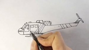 Как нарисовать Пожарный вертолёт