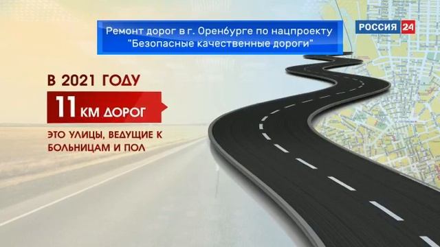 Ремонт дорог в г. Оренбурге по нацпроекту "Безопасные качественные дороги" смотреть онлайн
