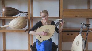 Ieva Baltmiskyte plays Greensleeves by Francis Cutting on 6 course lute by Muzikkon