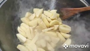 Индоутка с овощами в Казане на костре