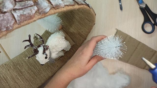 ?зимова казка своїми руками?? DIY новорічний декор☃️ зимова композиція своїми руками✨ смотреть онлайн