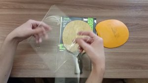 ЛАЙФХАК Как ровно приклеить накладку. Настольный теннис 2023.