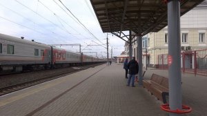 Глазов, вокзал. Поезд Северобайкальск-Москва, 9 октября 2021 года